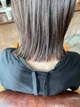 ミディアム さの あやねのヘアスタイル