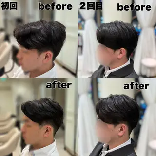 メンズ センターパート 川島爽楽のヘアスタイル