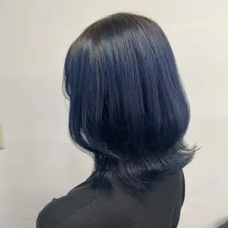 ミディアム カラー パーマ ヘアアレンジ メンズ キッズ ネイル マツエク・マツパ 透明感カラー・レイヤ ー🎀amika🎀のヘアスタイル