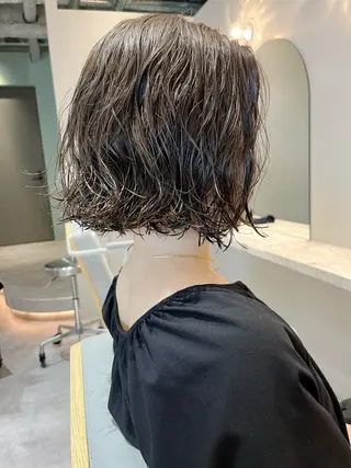 ショート パーマ レディースパーマ モデル募集RIKOのヘアスタイル