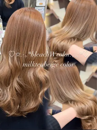 ロング カラー 🤎韓国ヘア ベージュ まゆか🤎のヘアスタイル