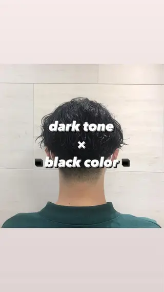 ショート カラー メンズ 茅ヶ崎パーマ特化/ スパイラル/ハルキのヘアスタイル