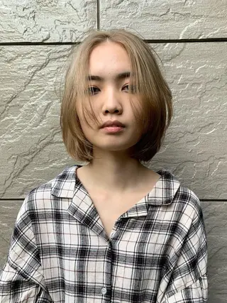 ショート カラー 似合わせウルフ/ レイヤー/山本祐輔のヘアスタイル