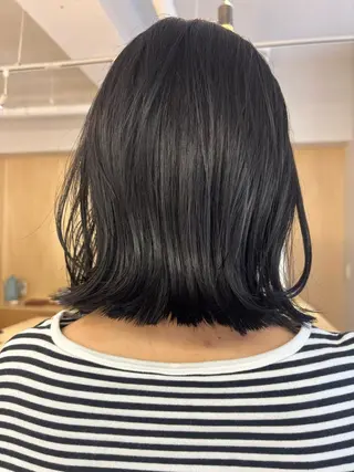 ミディアム ボブ/ベージュ /MIYUのヘアスタイル