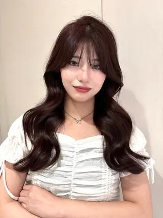 ロング カラー Ash武蔵小杉所属・韓国風ヘア🎀 Kurumiのヘアスタイル