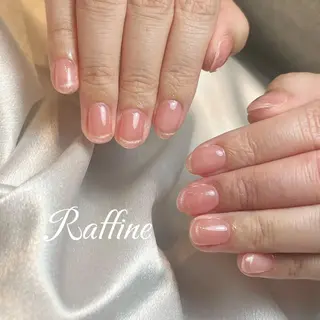 ネイル RAFFINE 月🦋🩵のネイルデザイン
