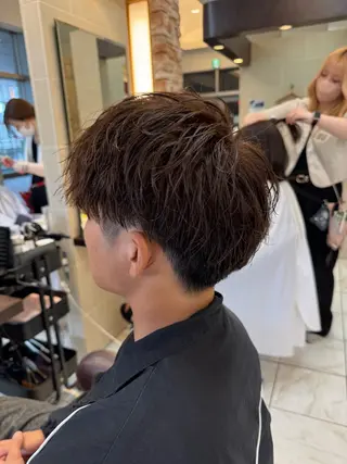 メンズ ⭐️透明感カラー/ パーマ⭐️宮野翔のヘアスタイル