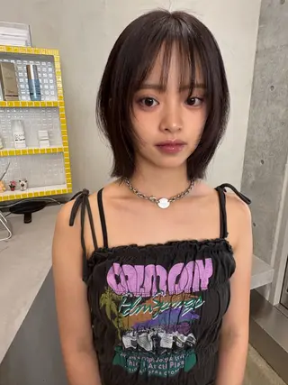 ミディアム カラー レイヤー/柔色 カラー/SAkiのヘアスタイル