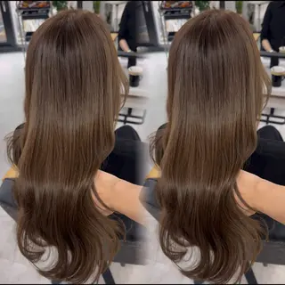 ロング カラー 赤み無し柔らかカラー 【梅田】madokaのヘアスタイル