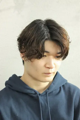 ショート パーマ メンズ/ケアパーマ /hayashiのヘアスタイル