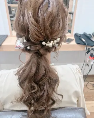 セミロング ヘアアレンジ GRANLUSSO 〜グランルッソ駅前店所属・木口 嘉美のヘアスタイル