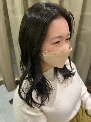 ロング 似合わせカット 小林愛奈のヘアスタイル