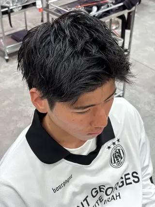 ショート カラー パーマ メンズ メンズパーマ特化 🔥韓国ヘア職人🔥のヘアスタイル