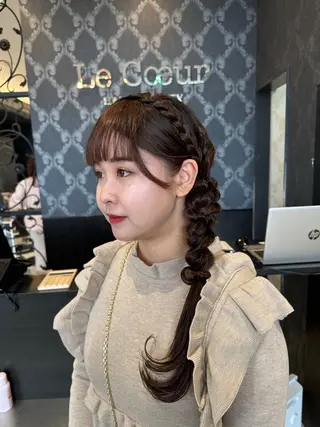 ヘアアレンジ 大口 楓のヘアスタイル
