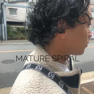 ミディアム メンズ特化美容師 ハスイルイのヘアスタイル