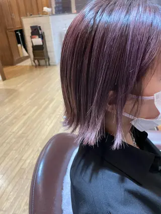 カラー 栞南🌼/艶カラー/ 髪質改善/ナチュラルのヘアスタイル