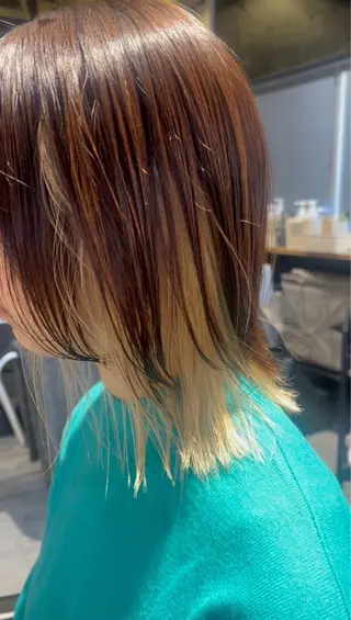 ミディアム カラー 美髪矯正/髪質改善/ 艶髪🤍伊藤梨紗のヘアスタイル