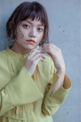 ミディアム 福島成美/髪質改善 縮毛矯正/カラーのヘアスタイル