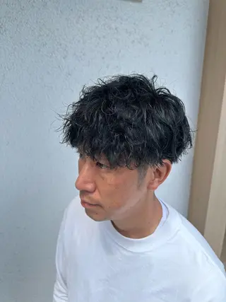 ショート パーマ メンズ メンズパーマ 宮本礼慈のヘアスタイル