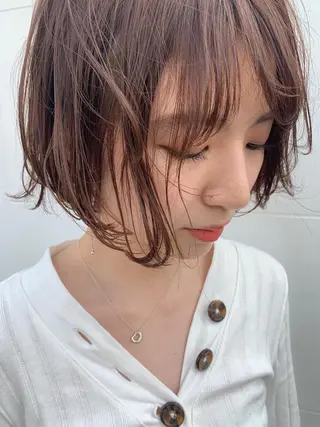ショート カラー SAKURA 原宿所属・なかの たくみのヘアスタイル