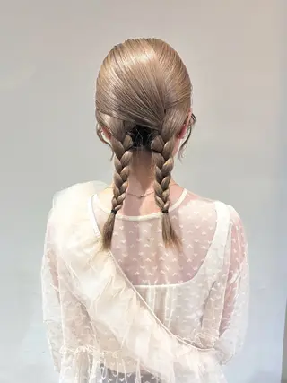 セミロング カラー あ あのヘアスタイル