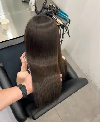 セミロング 髪質改善/縮毛矯正 梅田茶屋町/西尾祐作のヘアスタイル