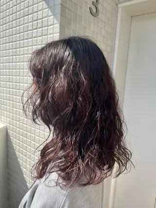 セミロング カラー パーマ Toiro 横浜所属・🎀レイヤー/パーマ カラー/ai🎀のヘアスタイル