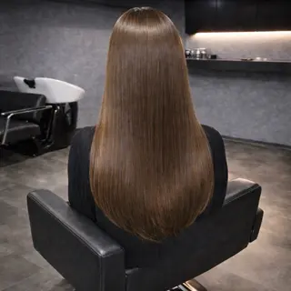 ロング カラー nameless髪質 改善ブリーチ心斎橋のヘアスタイル