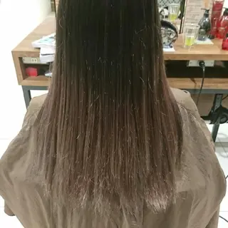 ロング カラー EARTH所沢店長 髪質改善 岡本 勇人のヘアスタイル