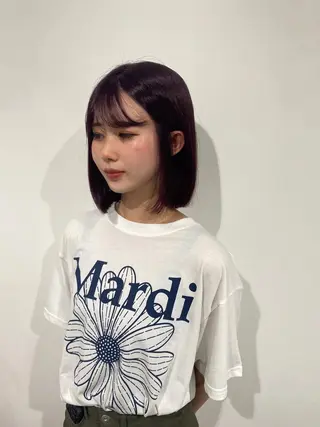 カラー AO所属・RISAKO 艶髪モテヘア🎀府中のヘアスタイル