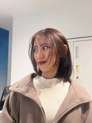 ミディアム カラー ONDO所属・梅田酸性縮毛矯正/ 韓国ヘア/ユナ🩰のヘアスタイル