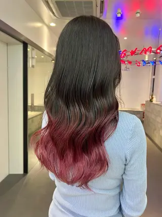 ロング カラー 🌼動き×透明感🩵 ハイトーン/ナナのヘアスタイル