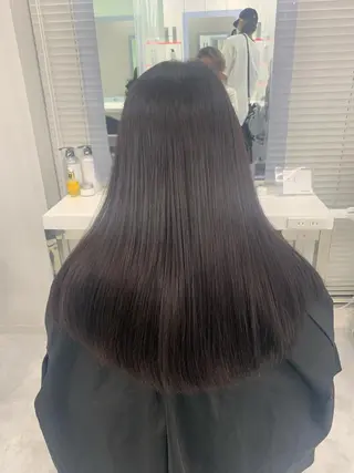 セミロング 似合わせ💗骨格矯正 💗透明感カラー💗のヘアスタイル