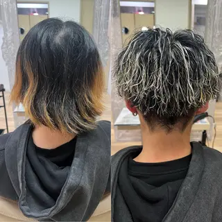 カラー パーマ メンズ 高橋 香奈のヘアスタイル