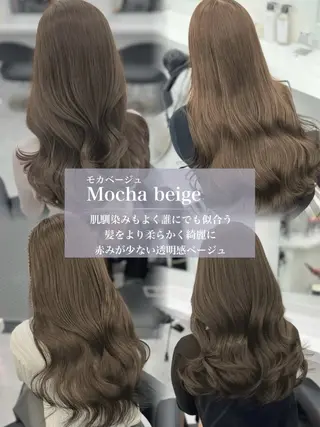 ロング カラー 赤み消し韓国ヘア レイヤー縮毛🤍渡邉のヘアスタイル