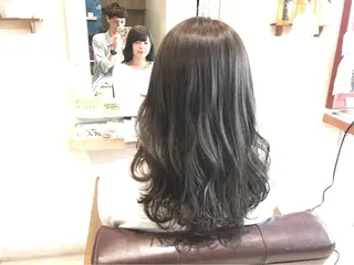 セミロング カラー メンズ指名多数!! SiLO 田島のヘアスタイル