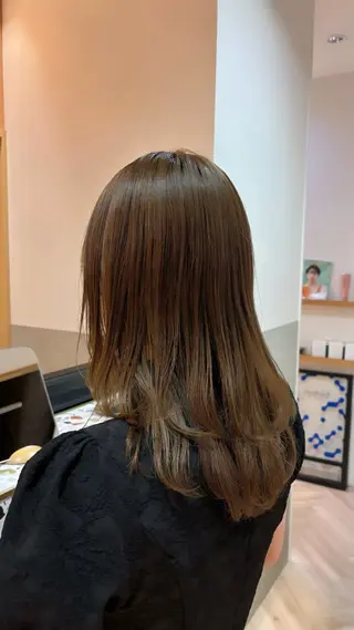 セミロング 透明感カラー🤎/ ツヤカラー/さくらのヘアスタイル