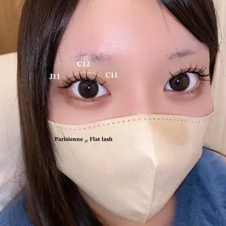 マツエク・マツパ 肌に馴染むハイトーン /ミルクティーカラーのヘアスタイル