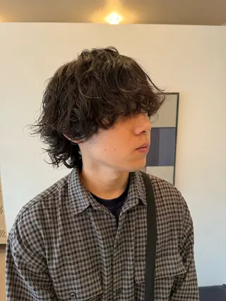 パーマ UNFEIGNED02所属・カイ/名古屋・伏見 カットモデルのヘアスタイル