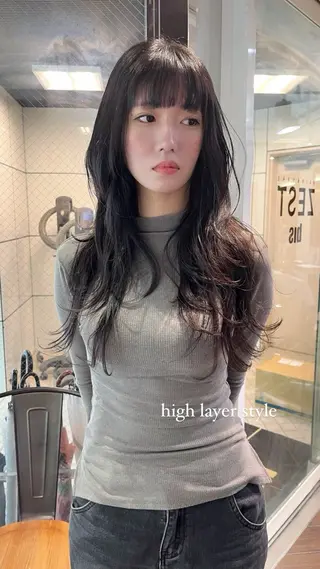 ロング 似合わせカットカラー 🤍🎀honokaのヘアスタイル