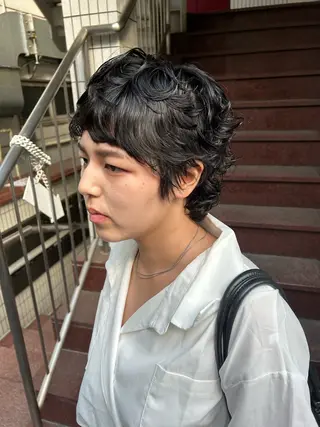 ショート パーマ pu-ro表参道所属・京谷 宥のヘアスタイル