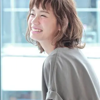 ミディアム Lien by hair所属・宮崎 睦のヘアスタイル