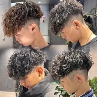 ショート パーマ メンズ 【メンズサロン】 BLUCK 横浜のヘアスタイル