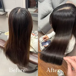 ロング XYZ所属・縮毛矯正/髪質改善 韓国風/MIKIYAのヘアスタイル