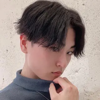 ショート カラー パーマ メンズ Lit.富士 久保田風太のヘアスタイル