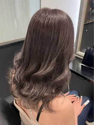 ミディアム カラー YUDU🍊 germe/ジェルムのヘアスタイル