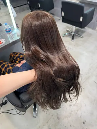 ミディアム カラー 艶カラー♡クール トレンドヘア♡アユミのヘアスタイル