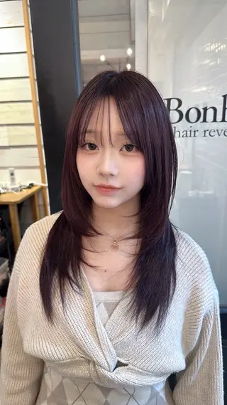 ミディアム La bonheur hair reve 池袋店所属・🐈‍⬛ マナカ🐈‍⬛のヘアスタイル