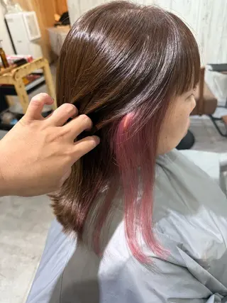 ミディアム カラー Bish Yanaのヘアスタイル