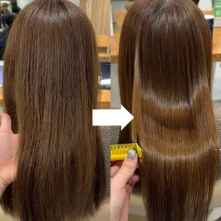 ロング 垢抜け/レイヤー/ ハイトーン/アスナのヘアスタイル